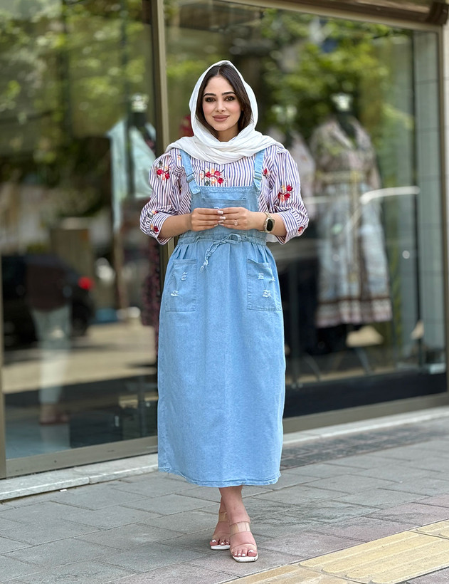 سارافون زنانه لی زاپ دار
